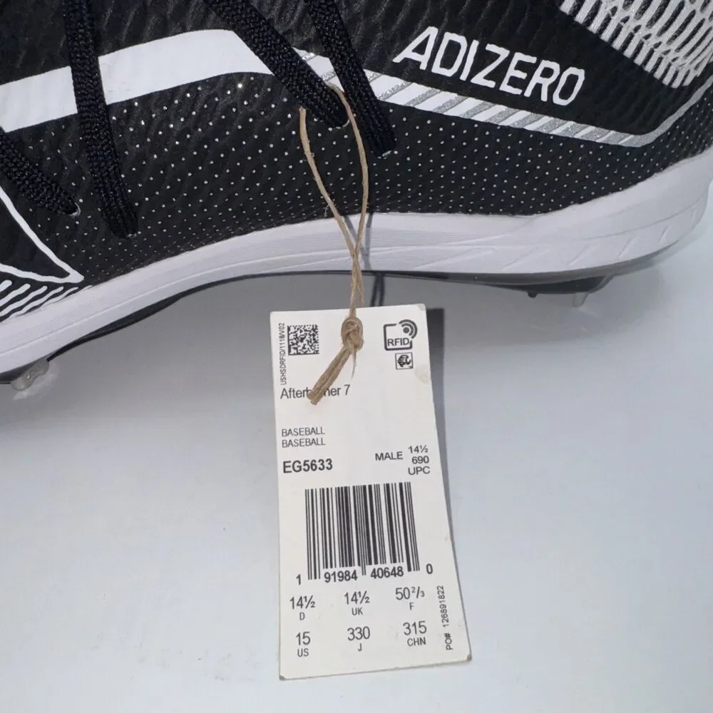NEW Adidas Adizero Afterburner 7 Men's Size 15 Baseball Shoes Turf Cleats